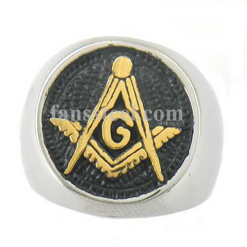 FSR09W48G Master Mason masonic ring - Click Image to Close